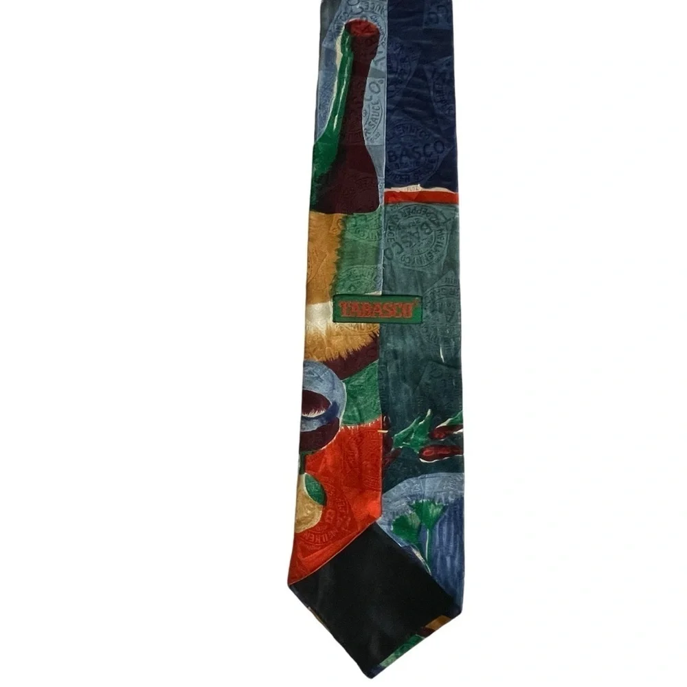 Tabasco Food & Drink Theme Men's Silk Neck Tie